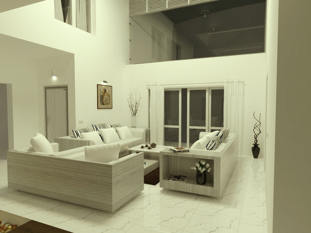Modern bedroom residential interior design by Node Interiors, Palakkad